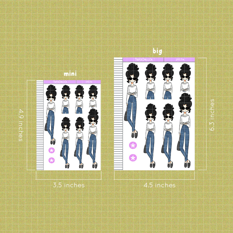 PaperDollzCo Book Lover Planner Sticker | J013a