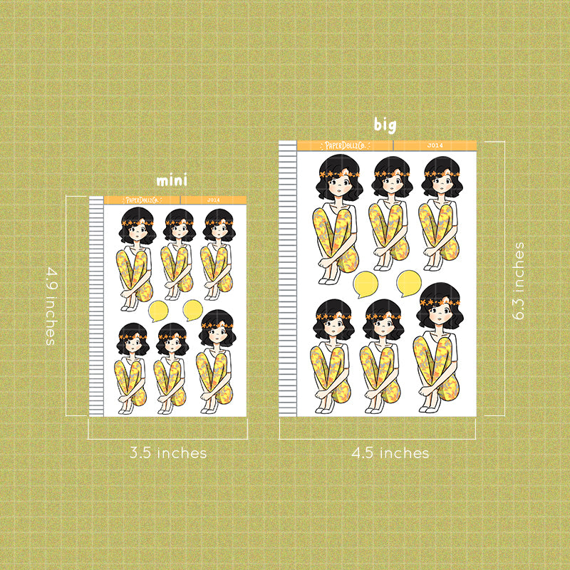 PaperDollzCo Floral Planner Sticker | J014b