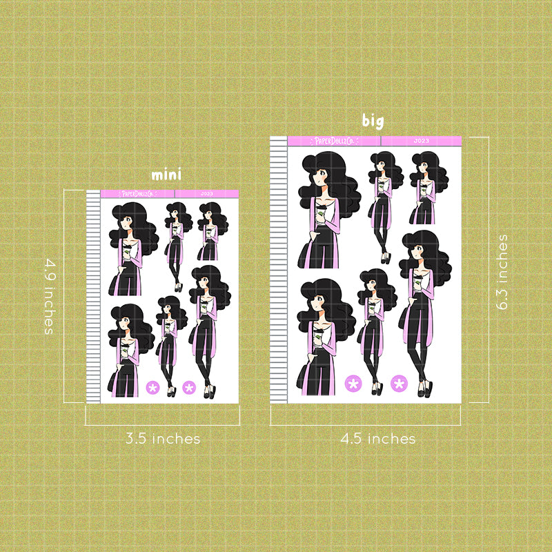 PaperDollzCo Coffee Lover Planner Sticker | J023a