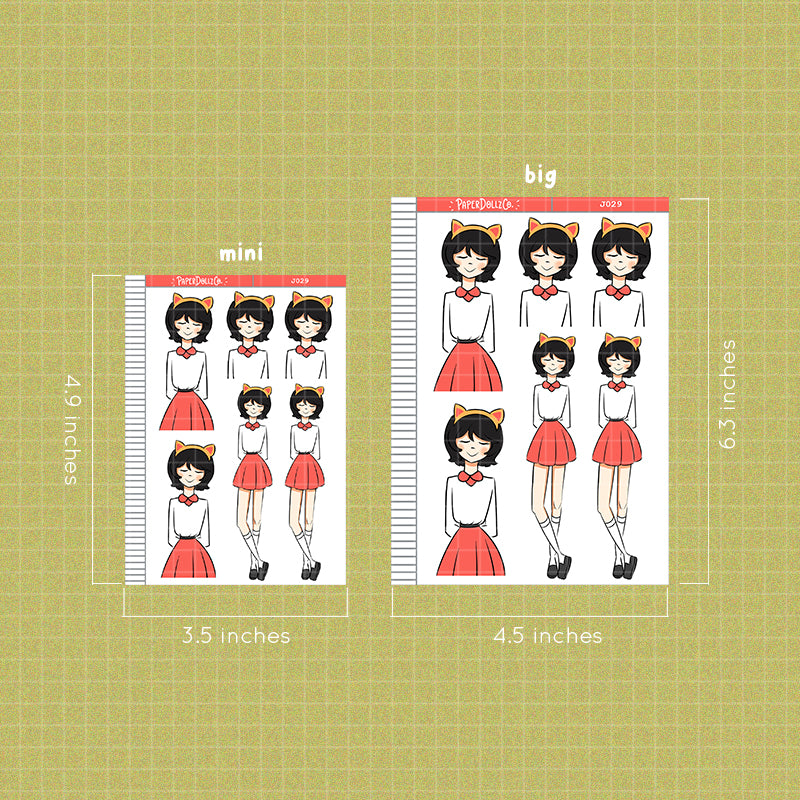 PaperDollzCo Cat Planner Sticker | J029a