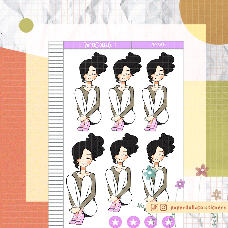 PaperDollzCo Ballerina Planner Sticker | J036b