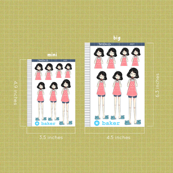 PaperDollzCo Baker Planner Sticker | J037a