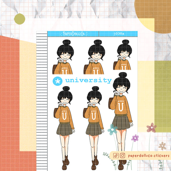 PaperDollzCo School Planner Sticker | J038a