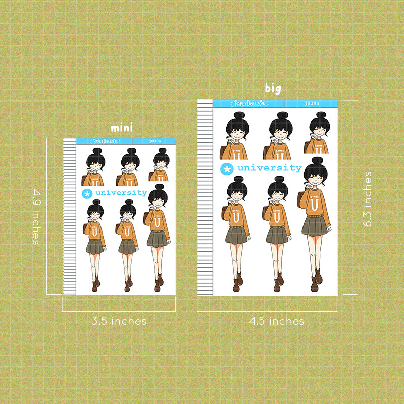 PaperDollzCo School Planner Sticker | J038a