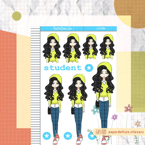 PaperDollzCo School Planner Sticker | J038b
