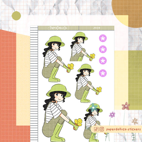 PaperDollzCo Gardening Planner Sticker | J039a