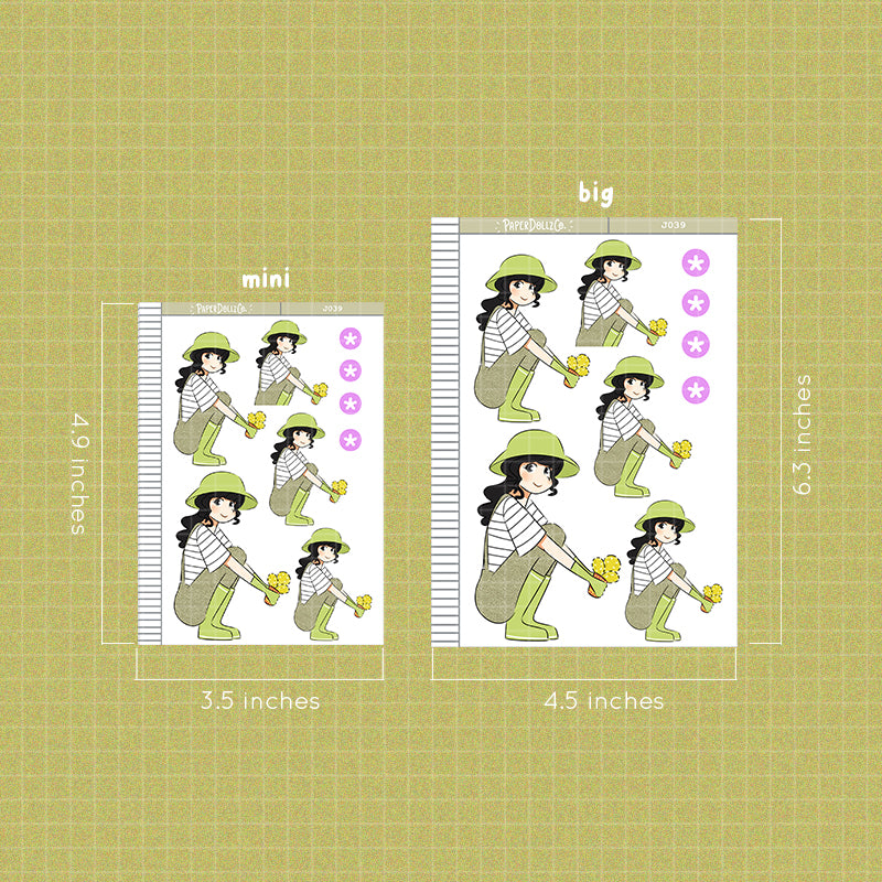 PaperDollzCo Gardening Planner Sticker | J039a