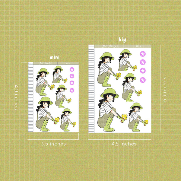 PaperDollzCo Gardening Planner Sticker | J039a