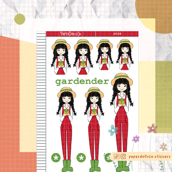 PaperDollzCo Gardening Planner Sticker | J039b