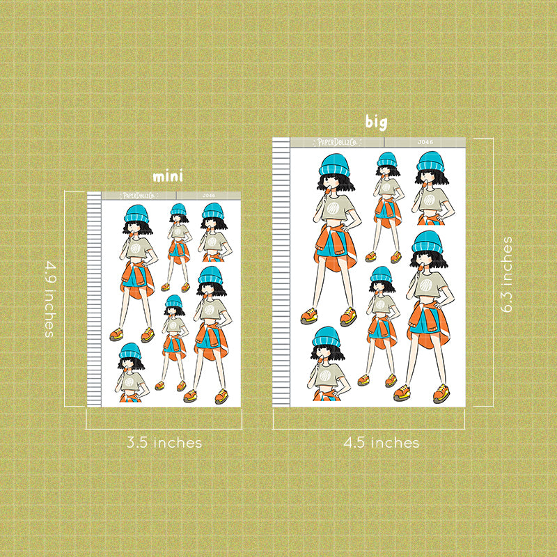 PaperDollzCo Ice Cream Planner Sticker | J046a