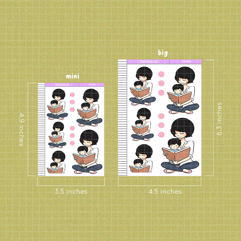 PaperDollzCo Mother and Son Planner Sticker | J048b