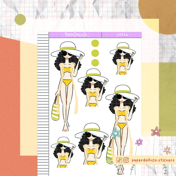 PaperDollzCo Summer Planner Sticker | J051a