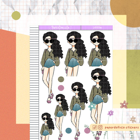 PaperDollzCo Boho Planner Sticker | J055a