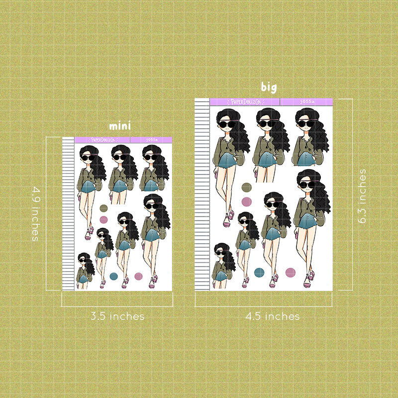 PaperDollzCo Boho Planner Sticker | J055a