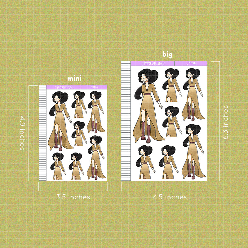 PaperDollzCo Boho Planner Sticker | J055b