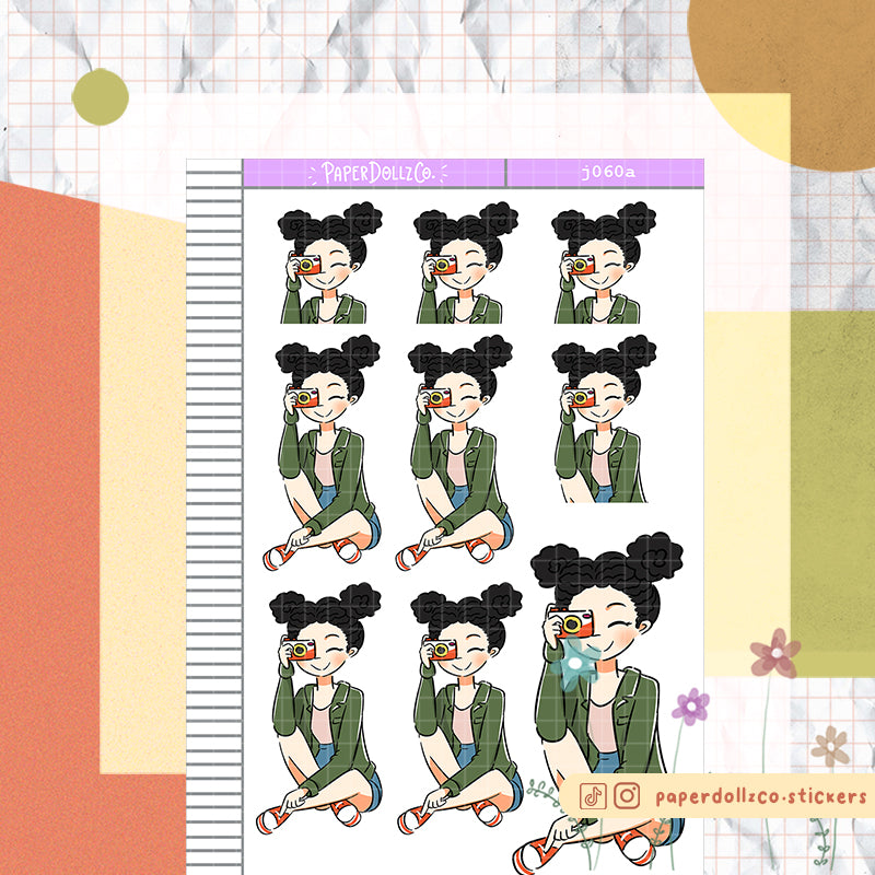 PaperDollzCo Summer Travel Planner Sticker | J060a