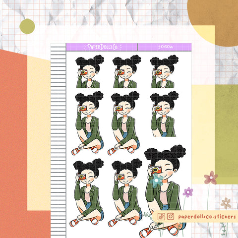 PaperDollzCo Summer Travel Planner Sticker | J060a