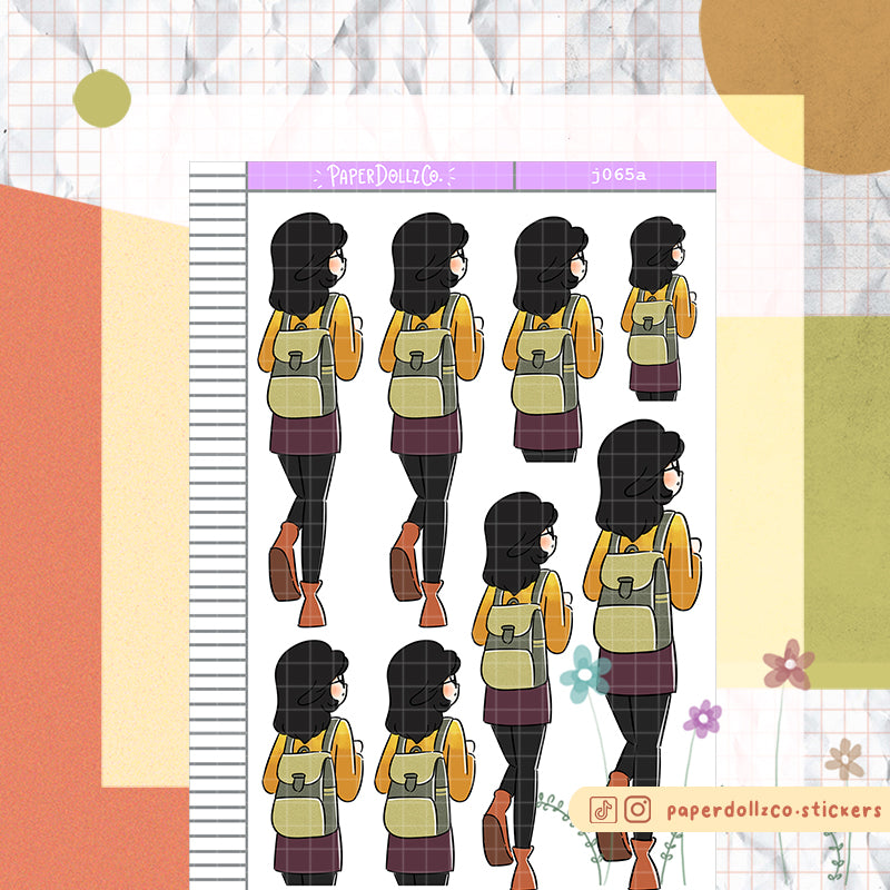 PaperDollzCo Student Autmn Planner Sticker | J065a