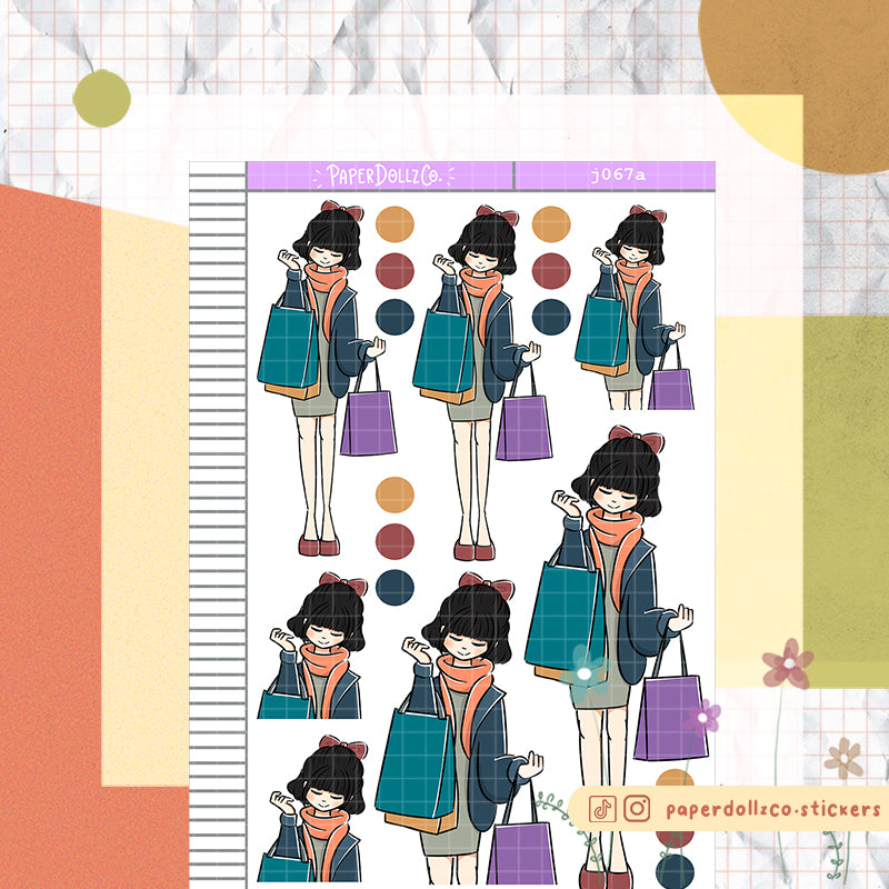 PaperDollzCo Shopping Planner Sticker | J067a