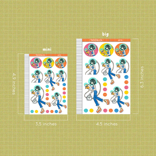 PaperDollzCo Walk the Dog Planner Sticker | J070