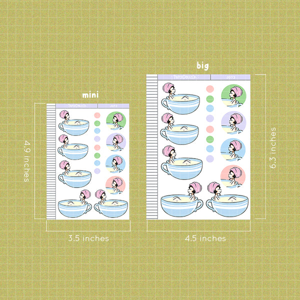 PaperDollzCo Milk Bath Planner Sticker | J073