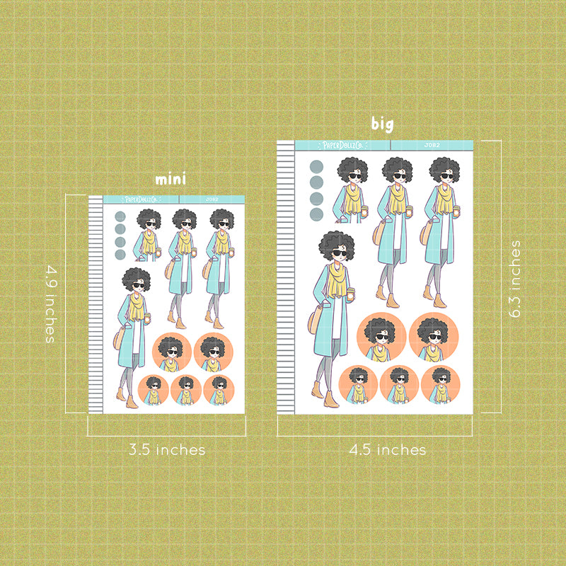 PaperDollzCo Street Fashion Planner Sticker | J082