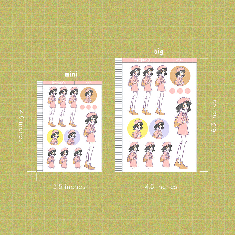 PaperDollzCo Study Well Planner Sticker | J089