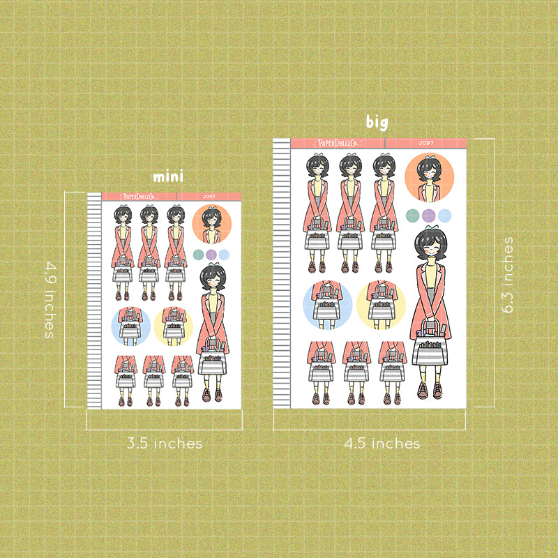 PaperDollzCo Planner Girl Planner Sticker | J097