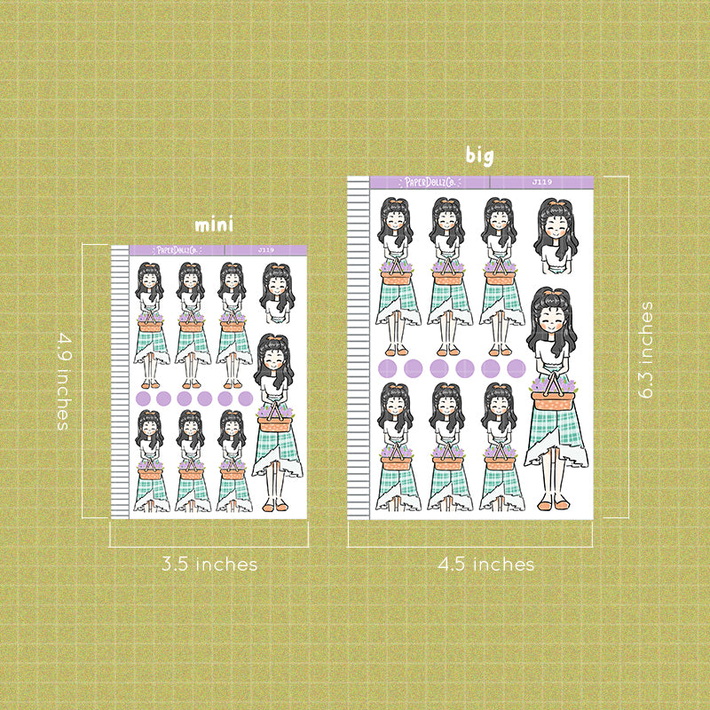 PaperDollzCo Lilac Planner Sticker | J119