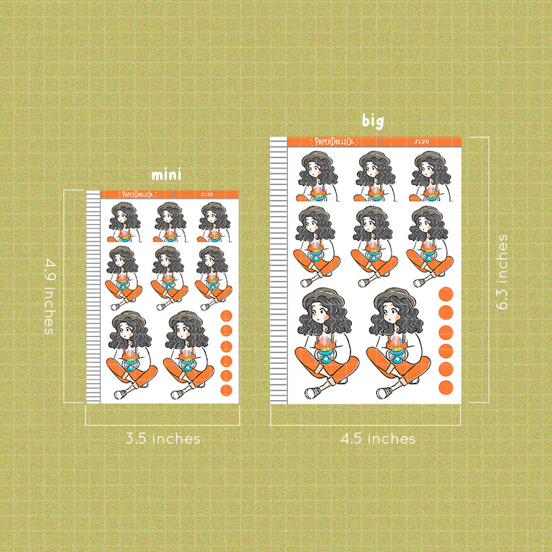 PaperDollzCo Hyacinth Planner Sticker | J120