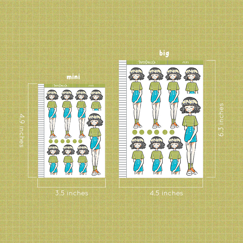 PaperDollzCo Daisy Planner Sticker | J121