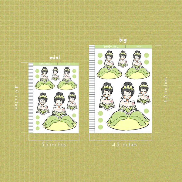 PaperDollzCo Waiting Princess Planner Sticker | J130