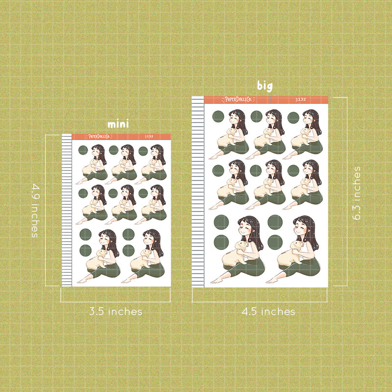 Labrador Retriever Fur In Love Paperdollzco Planner Stickers | J312