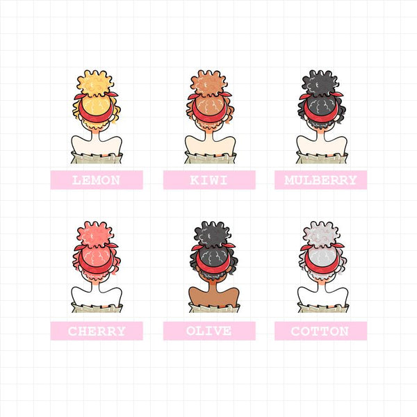 PaperDollzCo Curly Bandanna Planner Sticker | J141