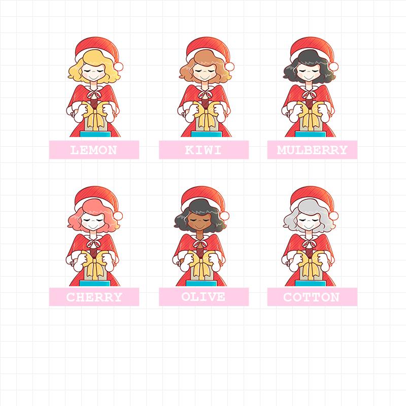 PaperDollzCo Mama Santa Planner Sticker | J144