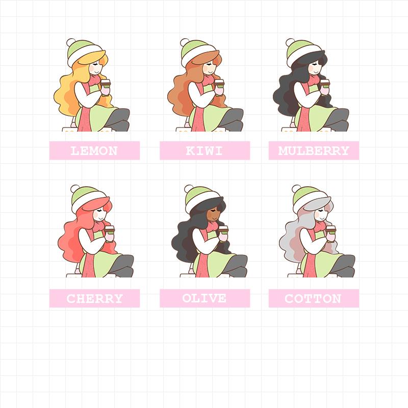 PaperDollzCo Washi Christmas Planner Sticker | J148