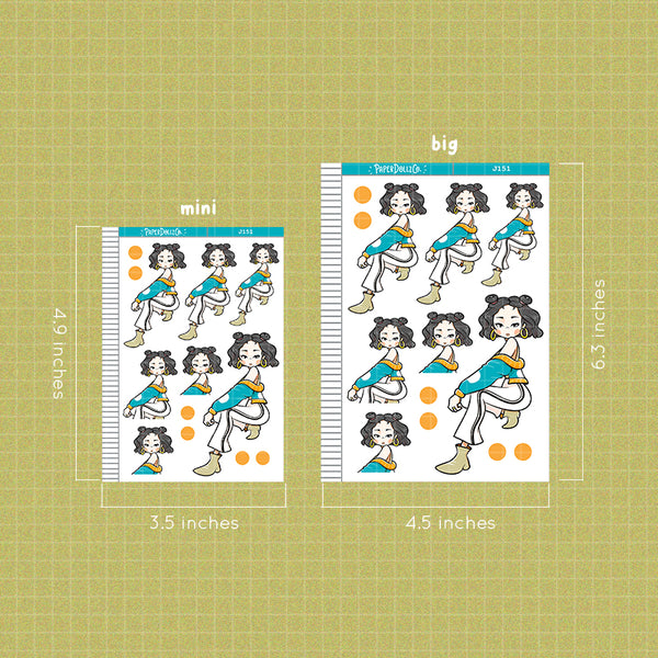 PaperDollzCo 90s Music Just Dolls Planner Sticker | J151