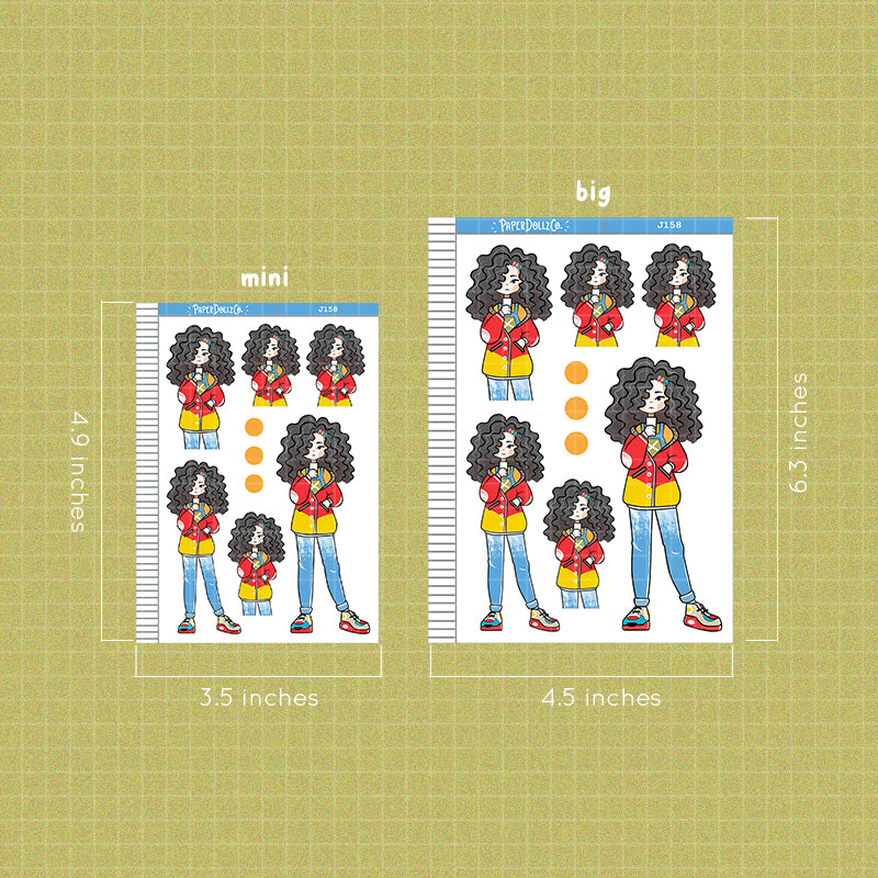 PaperDollzCo 90s Fun Just Dolls Planner Sticker | J158