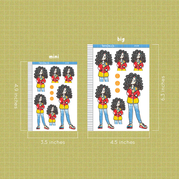 PaperDollzCo 90s Fun Just Dolls Planner Sticker | J158
