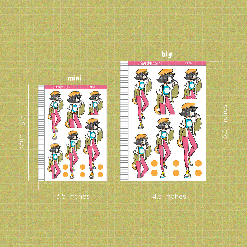 PaperDollzCo 90s Work Just Dolls Planner Sticker | J159