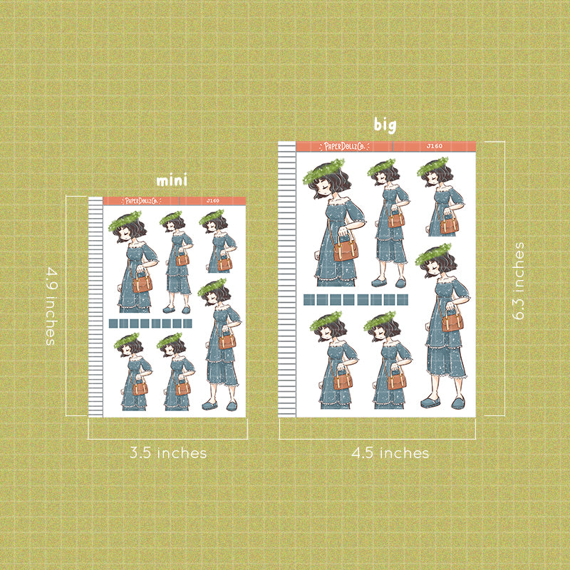 PaperDollzCo Charming Planner Sticker | J160