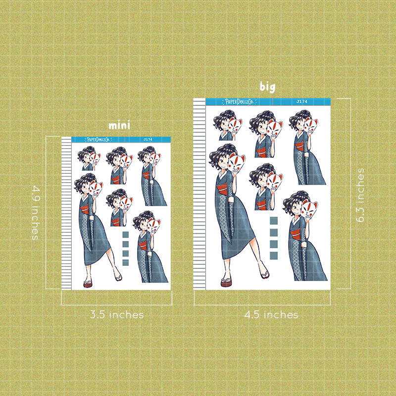 PaperDollzCo Nami Planner Just Dolls Sticker | J174