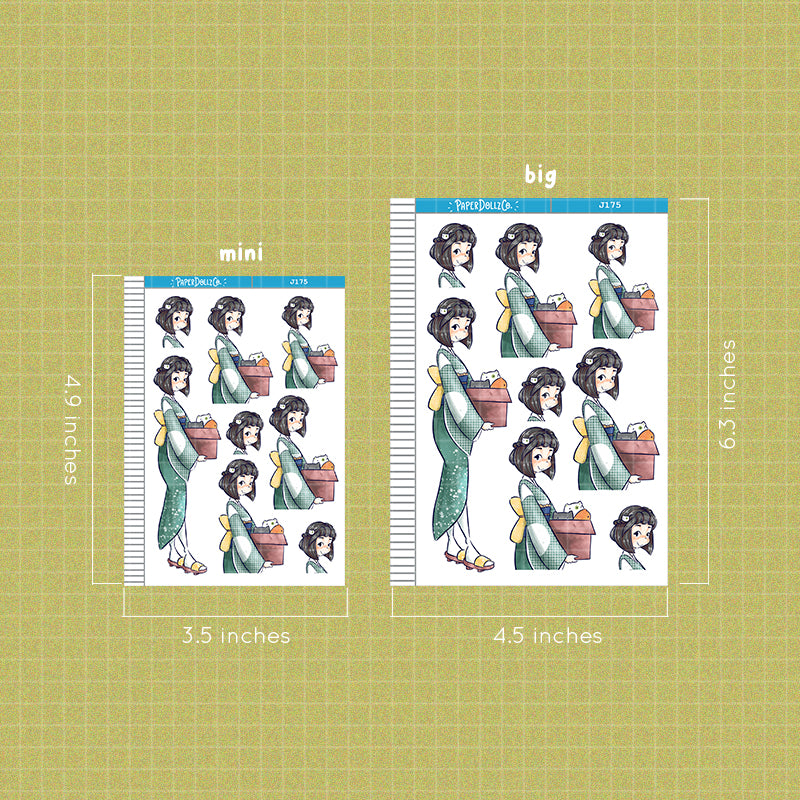PaperDollzCo Neko Planner Just Dolls Sticker | J175