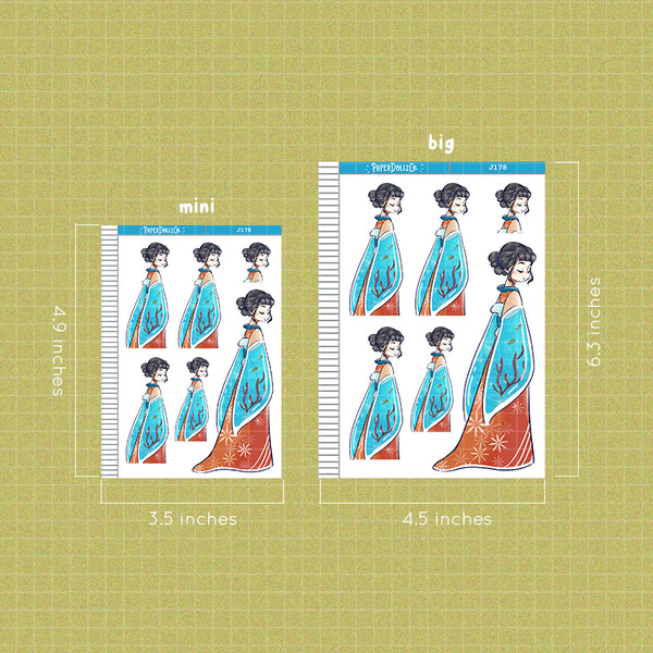 PaperDollzCo Umi Planner Just Dolls Sticker | J178