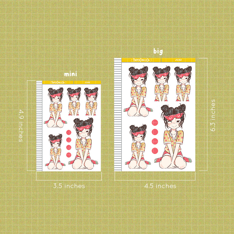 PaperDollzCo Sunshine Summer Planner Sticker | J182