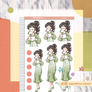 Floral Spring Fashion PaperdDollzCo Planner Sticker | J222