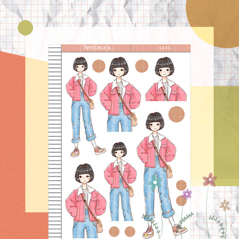 Jungnyeon Korean PaperDollzCo Planner Stickers | J231