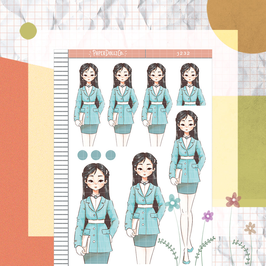 Yeoju-in Korean PaperDollzCo Planner Stickers | J232