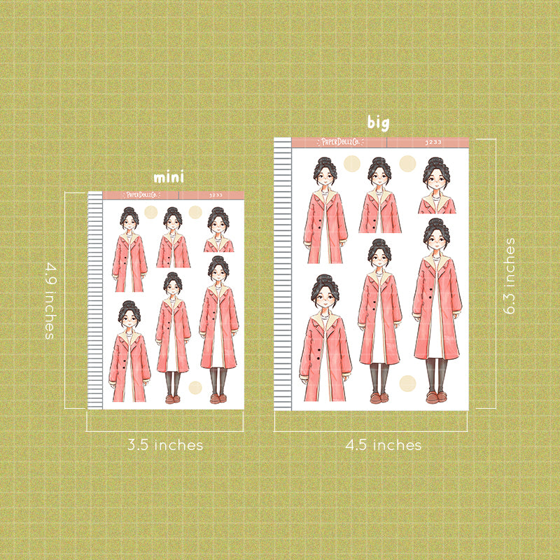 Eomeoni Korean PaperDollzCo Planner Stickers | J233
