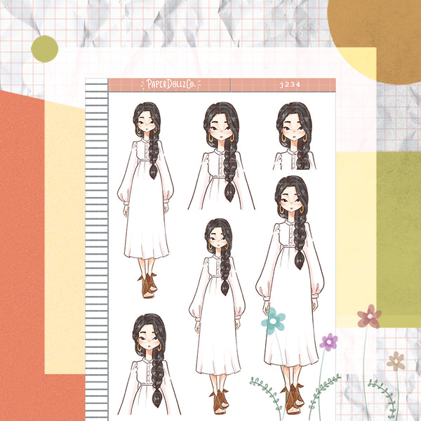 Jeoja Korean PaperDollzCo Planner Stickers | J234